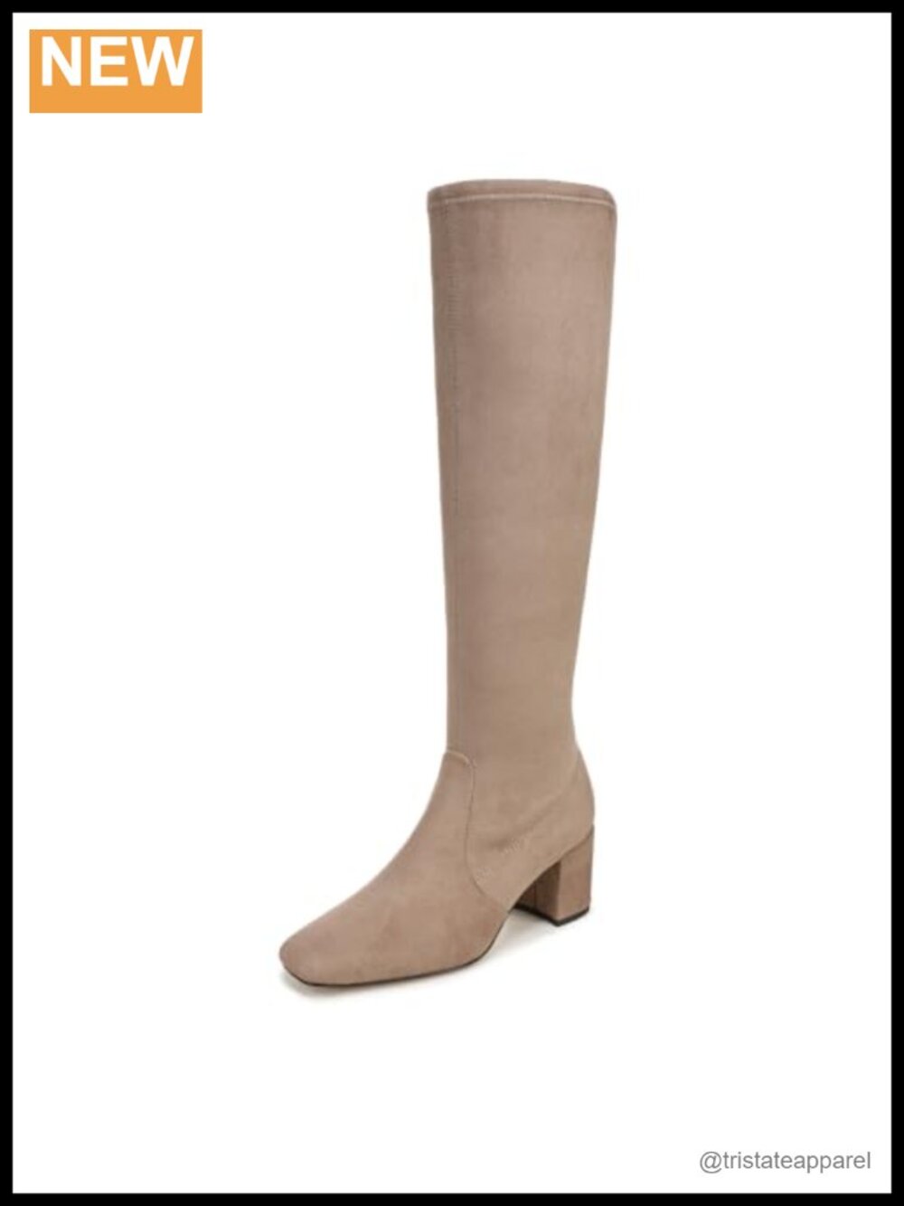 Franco Sarto Flexa Blix Women's Knee High Boots Block Heel Microsuede Zip